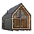 Rustic Barn House Kit 3D model small image 1