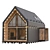 Rustic Barn House Kit 3D model small image 2