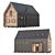 Rustic Barn House Kit 3D model small image 3