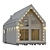 Rustic Barn House Kit 3D model small image 6