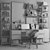 Industrial Office Set Furniture 3D model small image 4