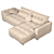 Hillari Corner Sofa by PinskDrev Mebel 3D model small image 2