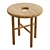 Solid Oak Round Stool 3D model small image 5