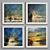  Coastal Landscape Frame Set 3D model small image 2