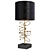 Elegant Brass Spiral Table Lamp 3D model small image 1