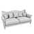 American Classic Fitzgerald Sofa 3D model small image 2