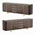 Contemporary Wood Sideboard in Millimeters 3D model small image 1