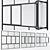 Corona Aluminium Window Model Render 3D model small image 2