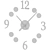 Modern Wall Clock HX9000160 11cm 3D model small image 2