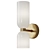 Elegant Gold White Wall Sconce 3D model small image 1