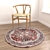 Round Rug Set with Variants 3D model small image 6