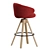 Sleek Belle ST-4WL Stools Set 3D model small image 7