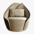 Sophisticated Armchair by Beth Asnaghi 3D model small image 1