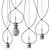 Sleek Lumen Pendant Lamp 6 Options 3D model small image 2