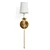 Opulent Antique Gold Clove Sconce 3D model small image 2