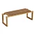 Teak Wood Bench 48 3D model small image 1