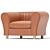 Modern Antoni Lounge Chair 3D model small image 1