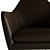 Modern Leather Clancy Chair  3D 3D model small image 3