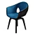 Elegant Laura Chair 3D model small image 4