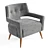 Sheer Mid-Century Modern Armchair 3D model small image 1