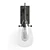 Industrial Tear Drop Glass Sconce 3D model small image 2