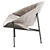 Contemporary Glider Fabric Armchair by Artifort 3D model small image 3