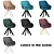 Chelsea Lounge Chair Metal Legs 3D model small image 2