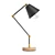 Adjustable Vintage Desk Lamp 3D model small image 3