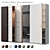 IKEA PAX Wardrobe 265 White 3D model small image 1