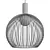 Sleek Steel Globe Pendant Light 3D model small image 2