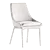 Contemporary Linen Side Chair - 3D Model 3D model small image 4