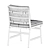 Elegant Ladder Back Chair 3D model small image 5