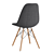 Modern Fabric Chair with Wooden Legs 3D model small image 4