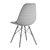 Modern Fabric Chair with Wooden Legs 3D model small image 6