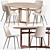 Versatile &Tradition Dining Set 3D model small image 1