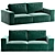 Emerald Happy Sofa 3D model small image 4