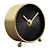 Retro-Glam Brass Clock 3D model small image 1