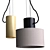 Modern Metallic Pendant Lamp Cylindrical 3D model small image 5