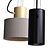 Modern Metallic Pendant Lamp Cylindrical 3D model small image 6