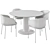 Modern Dining Set Pisa & Embrace 3D model small image 4