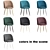 Grace Metal Gray Chair 3D model small image 2