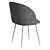 Grace Metal Gray Chair 3D model small image 3