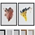 Modern Abstract Building Sketch Picture Frame Set 3D model small image 1