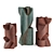 Modern Cubist Outdoor Column Statue 3D model small image 1