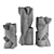 Modern Cubist Outdoor Column Statue 3D model small image 3