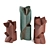 Modern Cubist Outdoor Column Statue 3D model small image 5