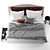 IKEA Hauga Queen Bed Set 3D model small image 3