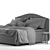 IKEA Hauga Queen Bed Set 3D model small image 5