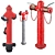 High Detail Urban Hydrant Set 3D model small image 2