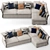 Modern Onda Sectional Sofa Set 3D model small image 2